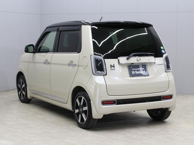 N-ONE プレミアム ワンオーナー 禁煙車 衝突軽減ブレーキ 障害物センサー 電子パーキングブレーキ シートヒーター ETC アイボリーパールツートン ステアリングリモコン オートクルーズ 純正アルミホイール(16枚目)