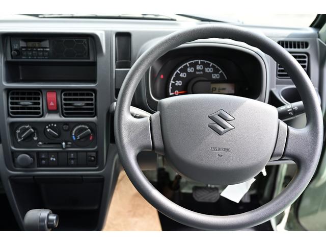 キャリイトラック KCエアコン・パワステ 新色 届出済未使用車 メーカー保証 マット バイザー コーナーセンサー 4AT アイドリングストップ エアコン パワステ パワーウインドウ キーレス 衝突被害軽減ブレーキ 横滑り防止システム(3枚目)