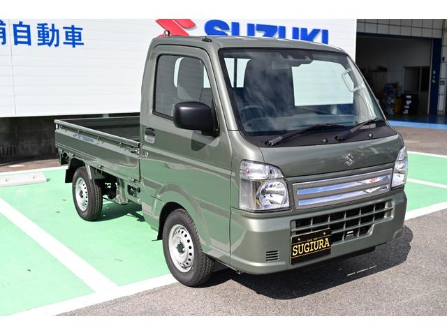 キャリイトラック KCエアコン・パワステ 新色 届出済未使用車 メーカー保証 マット バイザー コーナーセンサー 4AT アイドリングストップ エアコン パワステ パワーウインドウ キーレス 衝突被害軽減ブレーキ 横滑り防止システム(5枚目)