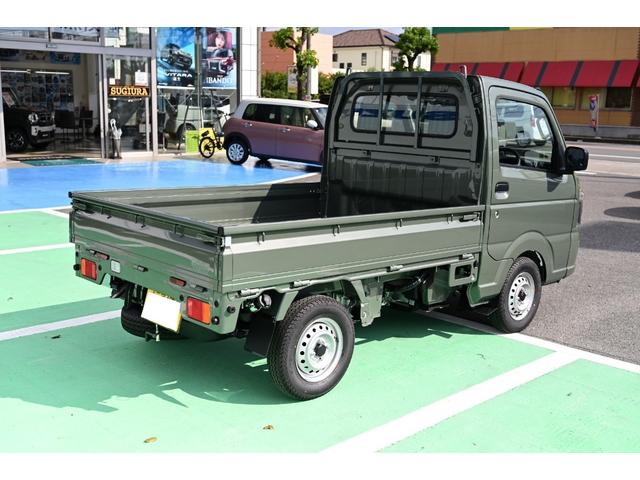キャリイトラック KCエアコン・パワステ 新色 届出済未使用車 メーカー保証 マット バイザー コーナーセンサー 4AT アイドリングストップ エアコン パワステ パワーウインドウ キーレス 衝突被害軽減ブレーキ 横滑り防止システム(7枚目)