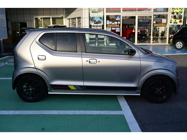 アルトワークス ベースグレード　４ＷＤ　５ＭＴ　レカロシート　ターボ　ローダウン　ダウンサス　ＫＹＢショック　純正ＡＷ　新品タイヤ　革巻きステアリング　フォグランプ　ＨＩＤヘッドライト　オートエアコン　スマートキー　スタッドレス付き（6枚目）