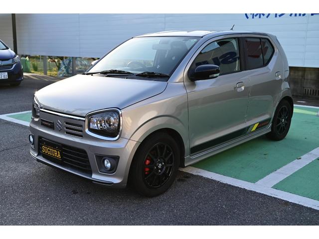 アルトワークス ベースグレード　４ＷＤ　５ＭＴ　レカロシート　ターボ　ローダウン　ダウンサス　ＫＹＢショック　純正ＡＷ　新品タイヤ　革巻きステアリング　フォグランプ　ＨＩＤヘッドライト　オートエアコン　スマートキー　スタッドレス付き（11枚目）