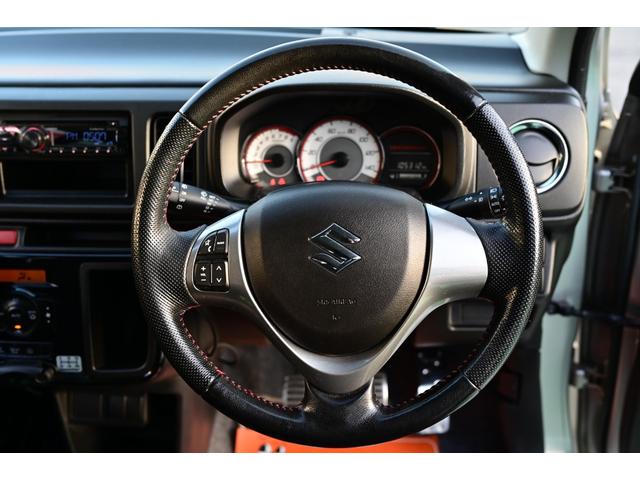 アルトワークス ベースグレード　４ＷＤ　５ＭＴ　レカロシート　ターボ　ローダウン　ダウンサス　ＫＹＢショック　純正ＡＷ　新品タイヤ　革巻きステアリング　フォグランプ　ＨＩＤヘッドライト　オートエアコン　スマートキー　スタッドレス付き（46枚目）