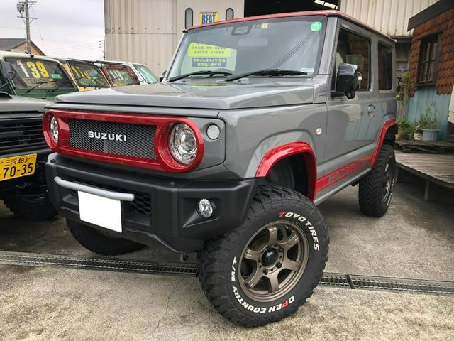 ジムニー ＸＣ　当社デモカー／４ＷＤ／５速マニュアル／３インチリフトアップ／オリジナルマフラー／オリジナルオバフェン／オリジナルツートンカラー／オリジナルシートカバー／スマートキー／ナビ／地デジＴＶ／バックカメラ（2枚目）