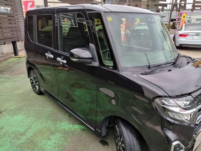 タント カスタムＲＳセレクション　スマートアシスト　走行５３６７９Ｋ　４灯ＬＥＤライト　１５アルミ　両側電動ドア　Ｃソナ　黒ハーフレザーシート　シートヒータ　クルコン　ＥＴＣ　ＳＤナビＴＶＢＴＢモニステリモ　スマートキＸ２Ｐスタ保証付（10枚目）