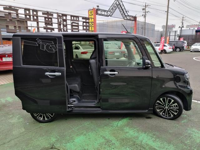 タント カスタムＲＳセレクション　スマートアシスト　走行５３６７９Ｋ　４灯ＬＥＤライト　１５アルミ　両側電動ドア　Ｃソナ　黒ハーフレザーシート　シートヒータ　クルコン　ＥＴＣ　ＳＤナビＴＶＢＴＢモニステリモ　スマートキＸ２Ｐスタ保証付（14枚目）