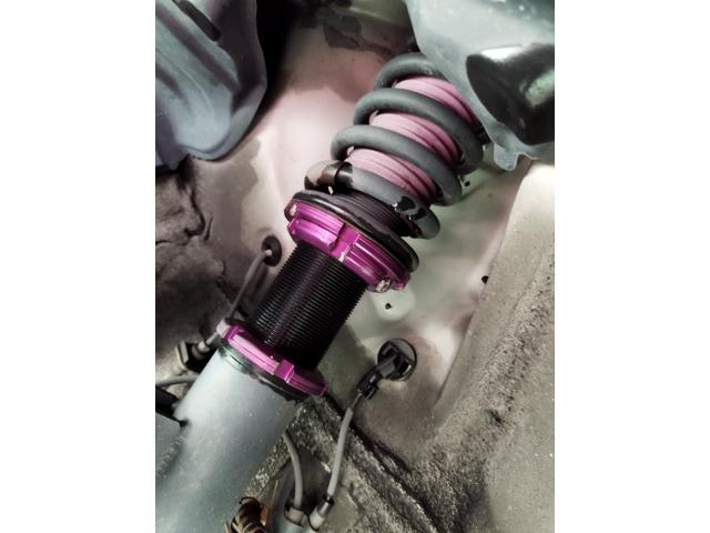 プロボックスバン DX 走行93260K Tチェーン 外LEDライト 車高調 外16アルミ リアスモーク 黒レザー調シートカバ ETC BluetoothCDDVDUSB キーレス スタッドレスセット ナルディハンドル保証付(9枚目)