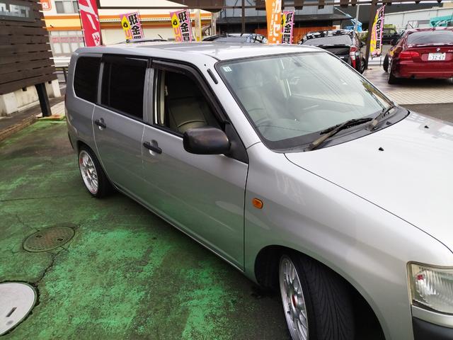 プロボックスバン DX 走行93260K Tチェーン 外LEDライト 車高調 外16アルミ リアスモーク 黒レザー調シートカバ ETC BluetoothCDDVDUSB キーレス スタッドレスセット ナルディハンドル保証付(11枚目)