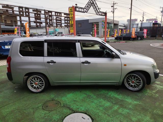 プロボックスバン DX 走行93260K Tチェーン 外LEDライト 車高調 外16アルミ リアスモーク 黒レザー調シートカバ ETC BluetoothCDDVDUSB キーレス スタッドレスセット ナルディハンドル保証付(12枚目)