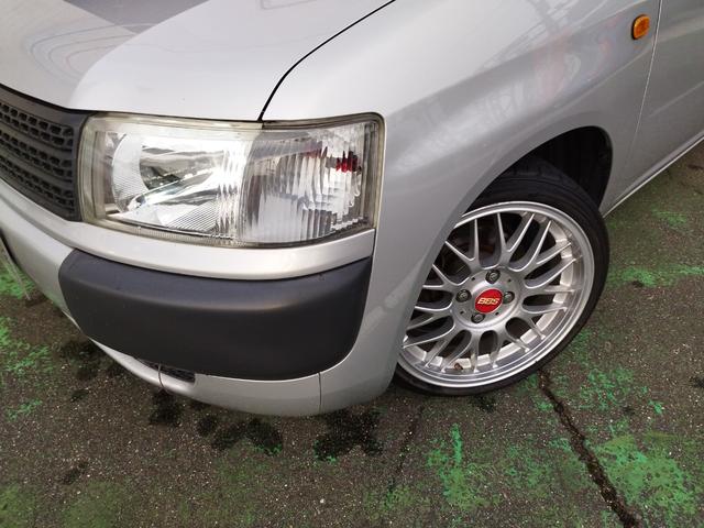 プロボックスバン DX 走行93260K Tチェーン 外LEDライト 車高調 外16アルミ リアスモーク 黒レザー調シートカバ ETC BluetoothCDDVDUSB キーレス スタッドレスセット ナルディハンドル保証付(27枚目)