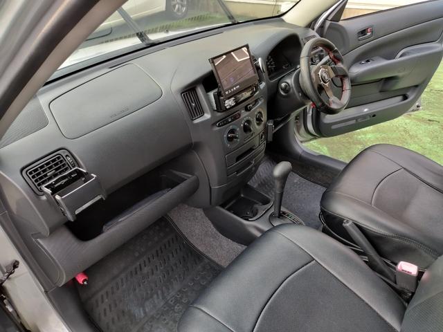 プロボックスバン DX 走行93260K Tチェーン 外LEDライト 車高調 外16アルミ リアスモーク 黒レザー調シートカバ ETC BluetoothCDDVDUSB キーレス スタッドレスセット ナルディハンドル保証付(49枚目)