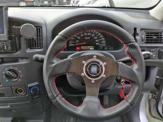 プロボックスバン DX 走行93260K Tチェーン 外LEDライト 車高調 外16アルミ リアスモーク 黒レザー調シートカバ ETC BluetoothCDDVDUSB キーレス スタッドレスセット ナルディハンドル保証付(63枚目)