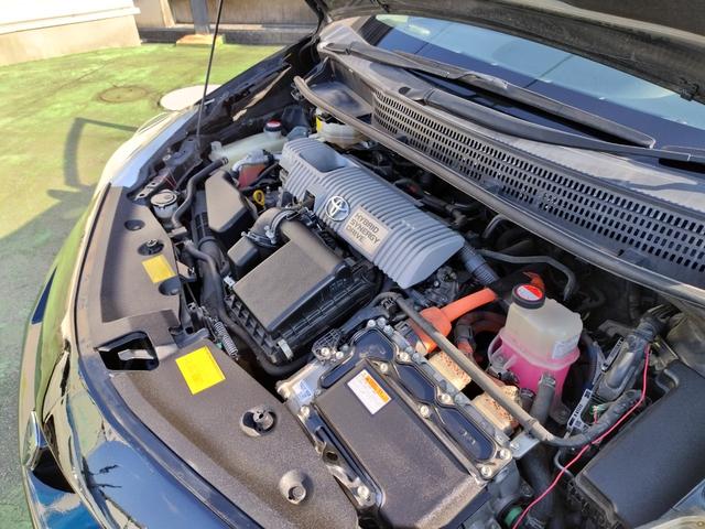 プリウスアルファ S 走行99136K 検9年3月 DADエアロ リアスポ ボンネットスポ 車高調 外18AW LEDテール HIDライト フォグ 9型ナビフルセグBモニ 前後ドラレコ 黒ウッドパネル スマートキX2保証付(44枚目)