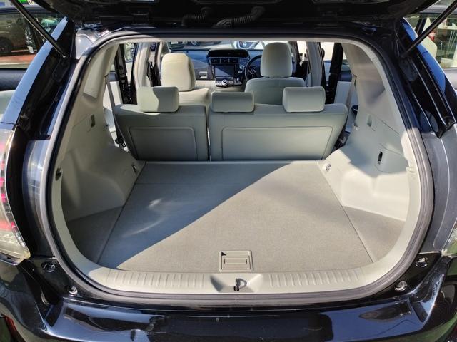 プリウスアルファ S 走行99136K 検9年3月 DADエアロ リアスポ ボンネットスポ 車高調 外18AW LEDテール HIDライト フォグ 9型ナビフルセグBモニ 前後ドラレコ 黒ウッドパネル スマートキX2保証付(57枚目)