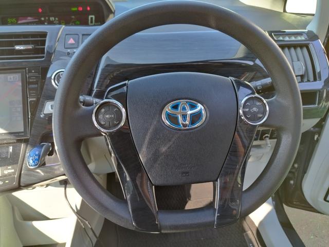 プリウスアルファ S 走行99136K 検9年3月 DADエアロ リアスポ ボンネットスポ 車高調 外18AW LEDテール HIDライト フォグ 9型ナビフルセグBモニ 前後ドラレコ 黒ウッドパネル スマートキX2保証付(64枚目)
