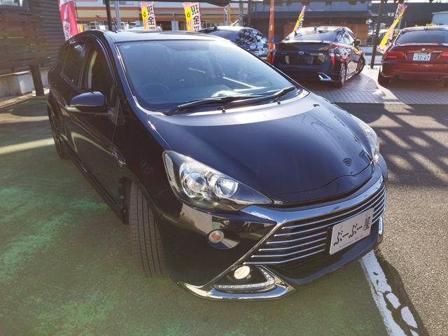 アクア Ｇ　Ｇ’ｓ　走行８９７８４Ｋ　検９年７月　ＧＳエアロ　ローダウン　１７アルミ　リアスポ　ＬＥＤライト　フォグ　黒ハーフレザーシートヒーター　ＳＤナビＴＶＢＴＢモニタＥＴＣ　ステリモ　スマートキーＰスタート　保証付（7枚目）