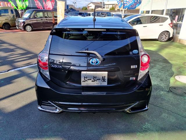 アクア Ｇ　Ｇ’ｓ　走行８９７８４Ｋ　検９年７月　ＧＳエアロ　ローダウン　１７アルミ　リアスポ　ＬＥＤライト　フォグ　黒ハーフレザーシートヒーター　ＳＤナビＴＶＢＴＢモニタＥＴＣ　ステリモ　スマートキーＰスタート　保証付（16枚目）