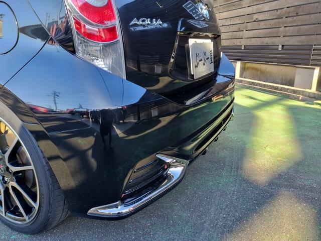アクア Ｇ　Ｇ’ｓ　走行８９７８４Ｋ　検９年７月　ＧＳエアロ　ローダウン　１７アルミ　リアスポ　ＬＥＤライト　フォグ　黒ハーフレザーシートヒーター　ＳＤナビＴＶＢＴＢモニタＥＴＣ　ステリモ　スマートキーＰスタート　保証付（21枚目）