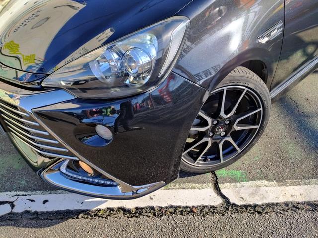 アクア Ｇ　Ｇ’ｓ　走行８９７８４Ｋ　検９年７月　ＧＳエアロ　ローダウン　１７アルミ　リアスポ　ＬＥＤライト　フォグ　黒ハーフレザーシートヒーター　ＳＤナビＴＶＢＴＢモニタＥＴＣ　ステリモ　スマートキーＰスタート　保証付（27枚目）