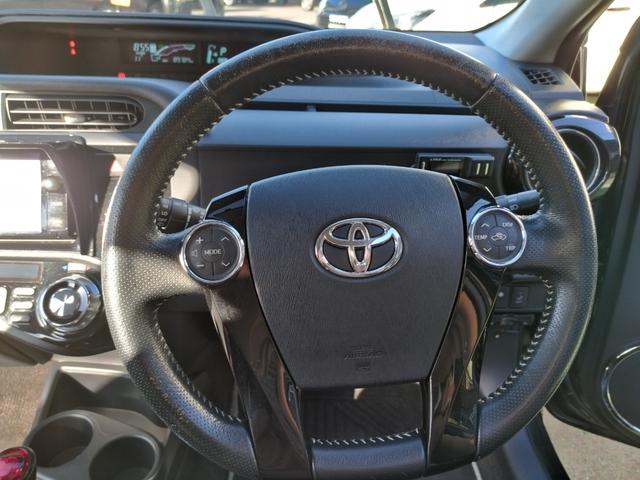 アクア Ｇ　Ｇ’ｓ　走行８９７８４Ｋ　検９年７月　ＧＳエアロ　ローダウン　１７アルミ　リアスポ　ＬＥＤライト　フォグ　黒ハーフレザーシートヒーター　ＳＤナビＴＶＢＴＢモニタＥＴＣ　ステリモ　スマートキーＰスタート　保証付（62枚目）