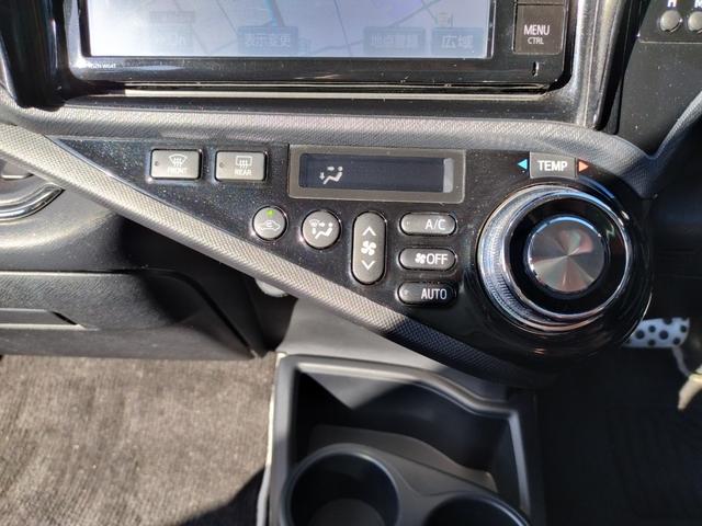 アクア Ｇ　Ｇ’ｓ　走行８９７８４Ｋ　検９年７月　ＧＳエアロ　ローダウン　１７アルミ　リアスポ　ＬＥＤライト　フォグ　黒ハーフレザーシートヒーター　ＳＤナビＴＶＢＴＢモニタＥＴＣ　ステリモ　スマートキーＰスタート　保証付（69枚目）