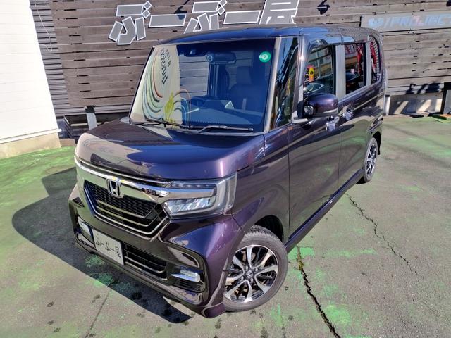 N-BOXカスタム G・Lホンダセンシング 1オーナー 走行22056K 禁煙車 左パワスラ 14アルミ リアスポ Cソナ 4灯LEDライト クルコン ステリモ レーダー ドラレコ SDナビフルセグバックモニターETC スマートキーX2 保証付(2枚目)