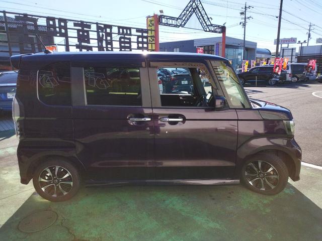 N-BOXカスタム G・Lホンダセンシング 1オーナー 走行22056K 禁煙車 左パワスラ 14アルミ リアスポ Cソナ 4灯LEDライト クルコン ステリモ レーダー ドラレコ SDナビフルセグバックモニターETC スマートキーX2 保証付(11枚目)