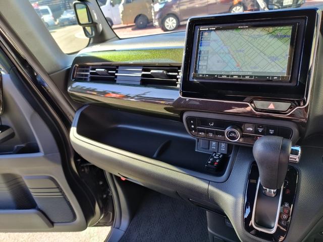 N-BOXカスタム G・Lホンダセンシング 1オーナー 走行22056K 禁煙車 左パワスラ 14アルミ リアスポ Cソナ 4灯LEDライト クルコン ステリモ レーダー ドラレコ SDナビフルセグバックモニターETC スマートキーX2 保証付(74枚目)