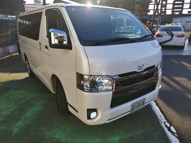 ハイエースバン スーパーGL ダークプライムII 4WDディーゼル 1オナ 走行68934K セーフティセンス 両側電動ドア Cソナ 4灯LED リアスモーク コンビハンドル ナビTVBT全方位モニETC 前後ドラレコ デジタルミラ コンセント保証付(7枚目)