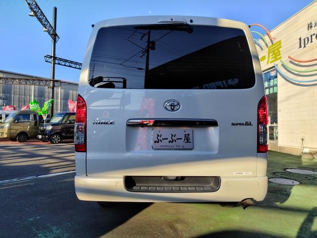 ハイエースバン スーパーGL ダークプライムII 4WDディーゼル 1オナ 走行68934K セーフティセンス 両側電動ドア Cソナ 4灯LED リアスモーク コンビハンドル ナビTVBT全方位モニETC 前後ドラレコ デジタルミラ コンセント保証付(21枚目)