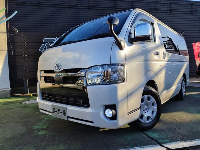 ハイエースバン スーパーGL ダークプライムII 4WDディーゼル 1オナ 走行68934K セーフティセンス 両側電動ドア Cソナ 4灯LED リアスモーク コンビハンドル ナビTVBT全方位モニETC 前後ドラレコ デジタルミラ コンセント保証付(35枚目)