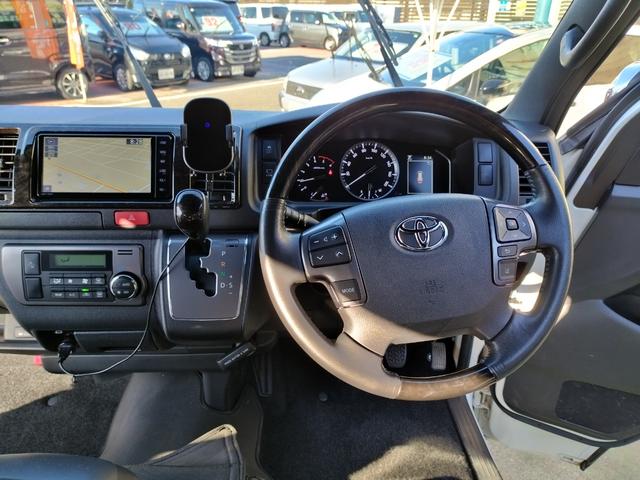 ハイエースバン スーパーGL ダークプライムII 4WDディーゼル 1オナ 走行68934K セーフティセンス 両側電動ドア Cソナ 4灯LED リアスモーク コンビハンドル ナビTVBT全方位モニETC 前後ドラレコ デジタルミラ コンセント保証付(63枚目)