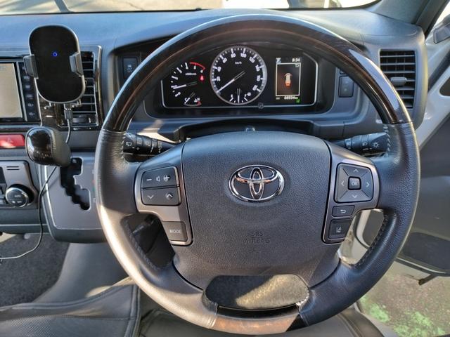 ハイエースバン スーパーGL ダークプライムII 4WDディーゼル 1オナ 走行68934K セーフティセンス 両側電動ドア Cソナ 4灯LED リアスモーク コンビハンドル ナビTVBT全方位モニETC 前後ドラレコ デジタルミラ コンセント保証付(66枚目)