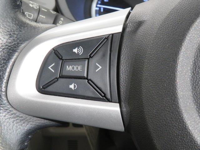 【ステアリングスイッチ】左です。ハンドルから手を離さず、運転に集中したまま手元でオーディオ操作等ができます。