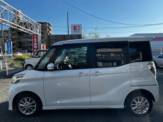 デイズルークス ハイウェイスター　Ｓ　車検有　ＨＩＤヘッドライト　保証付き　ナビ（フルセグ、Ｂｌｕｅｔｏｏｔｈ、ＤＶＤ、ＣＤ）　純正アルミホイール（１４インチ）　左スライドドアイージークローザー（7枚目）