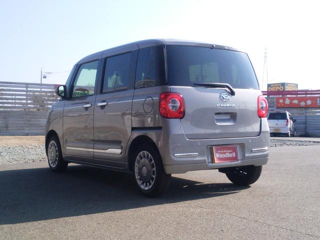 ムーヴキャンバス セオリーG 届出済未使用車 被害軽減ブレーキ ホッとカップホルダー 置きラクボックス 両側電動スライドドア オートエアコン 電動パーキングブレーキ ブレーキホールド シートヒーター LEDヘッドライト(8枚目)