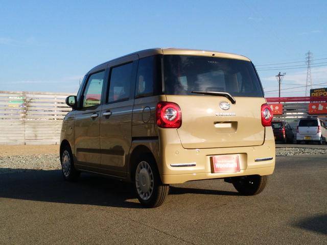 ムーヴキャンバス セオリーＸ　届出済未使用車　被害軽減ブレーキ　ＬＥＤヘッドライト　両側電動スライドドア　足踏み式パーキングブレーキ　バックカメラ　コーナーセンサー　オートエアコン　スマートキー（8枚目）