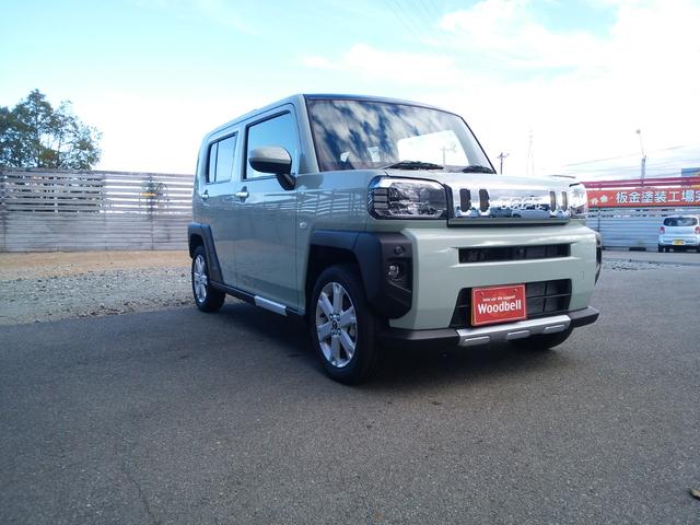 タフト Ｇ　クロムベンチャー　届出済未使用車　被害軽減ブレーキ　運転手／助手席シートヒーター　全方位カメラ　ＬＥＤヘッドランプ　ＬＥＤフォグランプ　スマートキー　プッシュスタート　電動パーキング　本革巻ステアリング　アルミホイール（4枚目）