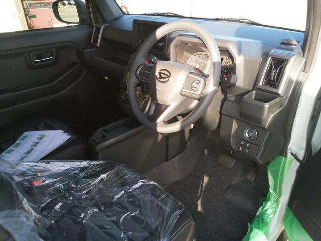 タフト Ｇ　クロムベンチャー　届出済未使用車　被害軽減ブレーキ　運転手／助手席シートヒーター　全方位カメラ　ＬＥＤヘッドランプ　ＬＥＤフォグランプ　スマートキー　プッシュスタート　電動パーキング　本革巻ステアリング　アルミホイール（34枚目）