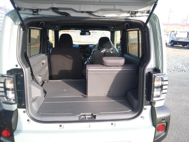 タフト Ｇ　クロムベンチャー　届出済未使用車　被害軽減ブレーキ　運転手／助手席シートヒーター　全方位カメラ　ＬＥＤヘッドランプ　ＬＥＤフォグランプ　スマートキー　プッシュスタート　電動パーキング　本革巻ステアリング　アルミホイール（45枚目）