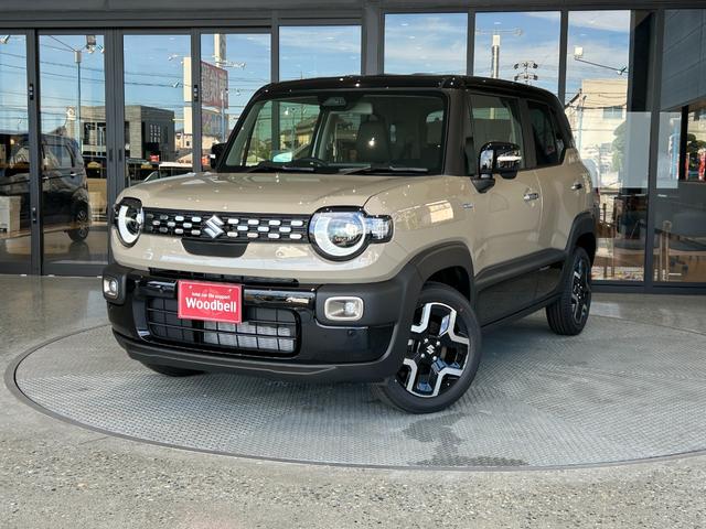 クロスビー ハイブリッドＭＺ　新車　ブラックタフ２トーン　アップグレードパッケージ　メーカー保証付　全方位モニター付メモリーナビ　被害軽減ブレーキ　ＬＥＤヘッドライト　ＬＥＤフォグランプ　シートヒーター　電動格納ミラー（3枚目）
