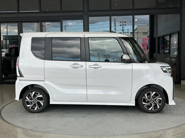 タント カスタムX 届出済未使用 メーカー保証付 パノラマモニター 被害軽減ブレーキ 両側パワースライド 電動パーキングブレーキ LEDヘッドライト/フォグランプ シートヒーター 360°スーパーUV&IRカットガラス(6枚目)