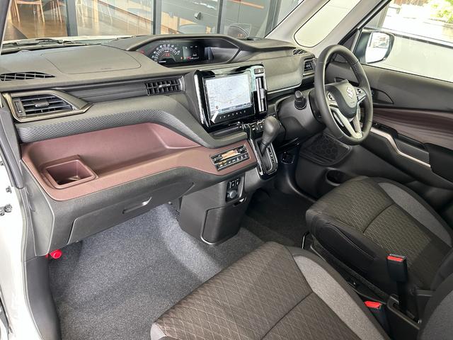 ソリオバンディット ハイブリッドMV 新車 メーカー保証付 全方位モニター付メモリーナビ 両側パワースライドドア 被害軽減ブレーキ LEDヘッドライト LEDフォグランプ 電動パーキングブレーキ ロールサンシェード(54枚目)