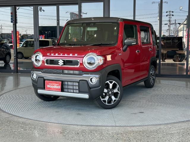 ハスラー ハイブリッドＸ　届出済未使用　メーカー保証付　　　スマートキー　被害軽減ブレーキ　ＬＥＤヘッドライト　ＬＥＤフォグランプ　１５インチアルミホイル　６スピーカー　リモート格納ミラー　シートヒーター（3枚目）