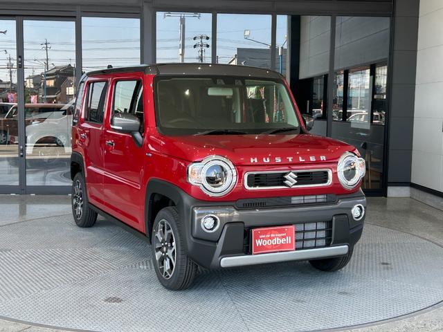 ハスラー ハイブリッドＸ　届出済未使用　メーカー保証付　　　スマートキー　被害軽減ブレーキ　ＬＥＤヘッドライト　ＬＥＤフォグランプ　１５インチアルミホイル　６スピーカー　リモート格納ミラー　シートヒーター（5枚目）