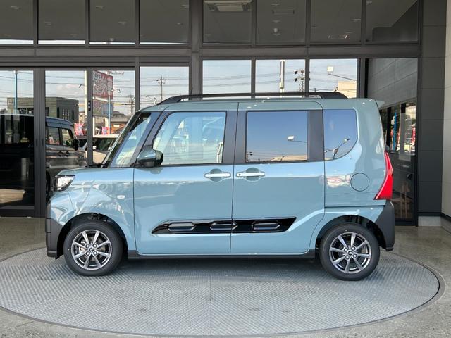 タント ファンクロス　届出済未使用車　メーカー保証付　パノラマモニター　被害軽減ブレーキ　両側パワースライドドア　ＬＥＤヘッドライト　ＬＥＤフォグランプ　３６０°スーパーＵＶ＆ＩＲカットガラス　シートヒーター（9枚目）