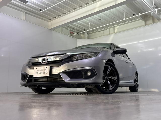 シビック セダン ホンダセンシング搭載車 純正メモリーナビ バックモニター LEDヘッドライト 渋滞追従機能装備 レザーインテリア 電動シート アダプティブクルーズコントロール(2枚目)