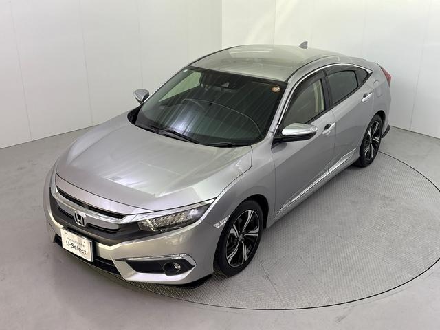 シビック セダン ホンダセンシング搭載車 純正メモリーナビ バックモニター LEDヘッドライト 渋滞追従機能装備 レザーインテリア 電動シート アダプティブクルーズコントロール(4枚目)