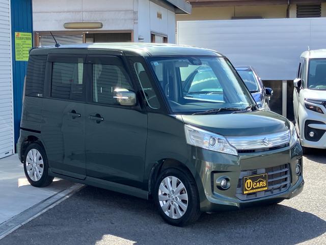 スペーシアカスタム XS ブレーキサポート ナビ フルセグ Bカメラ ETC プッシュスタート 左側Pスライドドア ディスチャージヘッド アルミホイール ワンオーナー(2枚目)