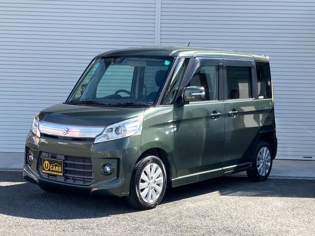スペーシアカスタム XS ブレーキサポート ナビ フルセグ Bカメラ ETC プッシュスタート 左側Pスライドドア ディスチャージヘッド アルミホイール ワンオーナー(4枚目)